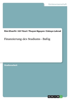 Paperback Finanzierung des Studiums - Bafög [German] Book