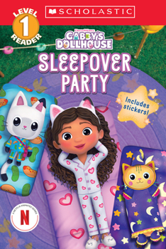 Paperback Gabby's Dollhouse: Sleepover Party (Scholastic Reader, Level 1) Book