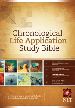 Hardcover Chronological Life Application Study Bible-NLT Book