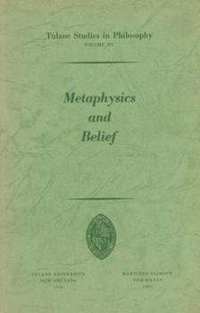 Paperback Metaphysics and Belief Book