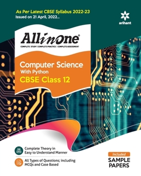 Paperback CBSE All In One Computer Science with Python Class 12 2022-23 Edition (As per latest CBSE Syllabus issued on 21 April 2022) Book