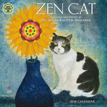 Calendar Zen Cat 2018 Wall Calendar: Paintings and Poetry by Nicholas Kirsten-Honshin Book