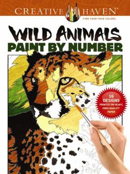 Paperback Creative Haven Wild Animals Paint by Number Book