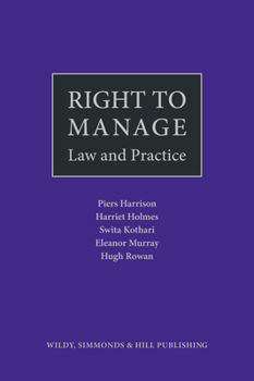 Hardcover Right to Manage: Law and Practice Book