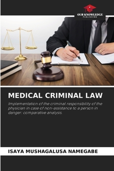 Paperback Medical Criminal Law Book