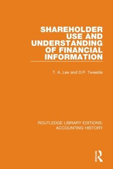 Paperback Shareholder Use and Understanding of Financial Information Book