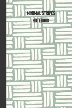 Paperback minimal stripes notebook: small lined Stripes Notebook / Travel Journal to write in (6'' x 9'') 120 pages Book