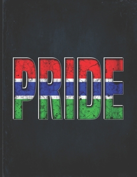 Pride: Gambia Heritage Gift for Gambian Coworker from Banjul  Undated Planner Daily Weekly Monthly Calendar Organizer Journal