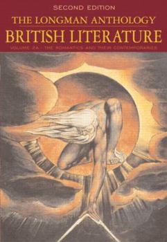 Paperback The Longman Anthology of British Literature, Volume 2a: The Romantics and Their Contemporaries Book