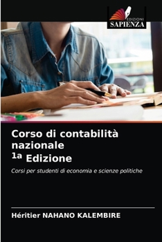 Paperback Corso di contabilità nazionale 1a Edizione [Italian] Book