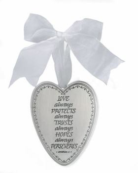 Misc. Supplies Love Always Protects Pewter Heart Book