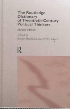 Paperback The Routledge Dictionary of Twentieth-Century Political Thinkers Book
