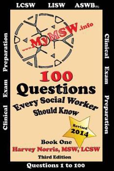 Paperback 100 Questions Every Social Worker Should Know:: ASWB - LCSW - LISW Clinical Exam Preparation Book