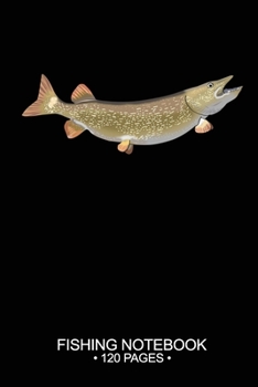 Paperback Fishing Notebook 120 Pages: 6"x 9'' Blank Paper Sheets Paperback Log-Book Cool Unique Freshwater Game Fish Saltwater Fly Journal Composition Notes Book