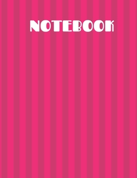 Notebook - Vector Pink Designed Cover - Blank Lined Journal
