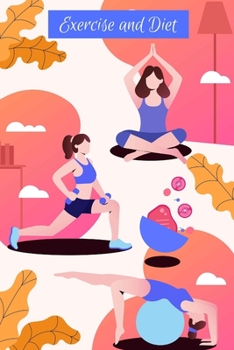 Paperback Exercise Diet Journal: Beautiful Notebook with Meal Planner, Food Tracker, Workout Log and Sleep Tracker to Help You Succeed on Your Weight L Book