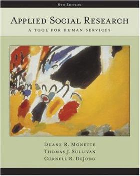 Hardcover Applied Social Research: A Tool for Human Services (with InfoTrac) Book