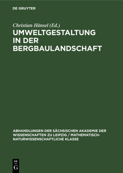 Hardcover Umweltgestaltung in Der Bergbaulandschaft [German] Book