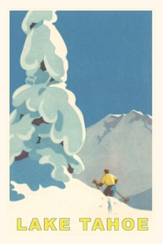 Paperback The Vintage Journal Big Snowy Tree and Skier, Lake Tahoe Book