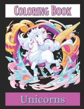 Paperback Coloring Book: Unicorns Book