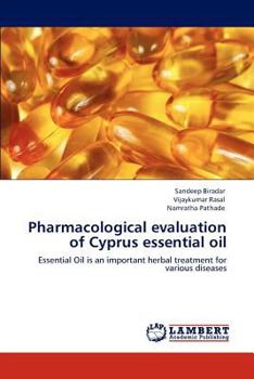 Paperback Pharmacological evaluation of Cyprus essential oil Book
