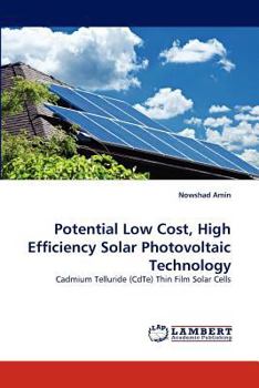 Paperback Potential Low Cost, High Efficiency Solar Photovoltaic Technology Book