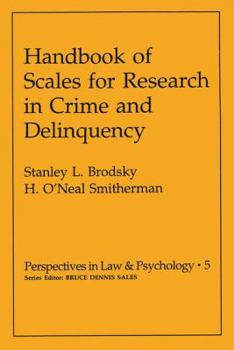 Paperback Handbook of Scales for Research in Crime and Delinquency Book