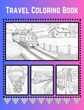 Paperback Travel Coloring Book