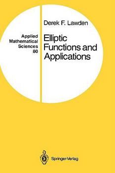 Hardcover Elliptic Functions and Applications Book