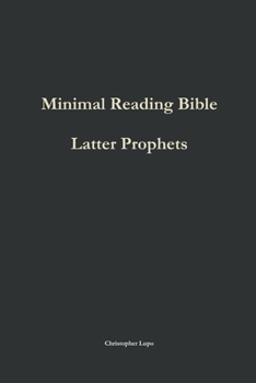 Paperback Minimal Reading Bible: Latter Prophets Book