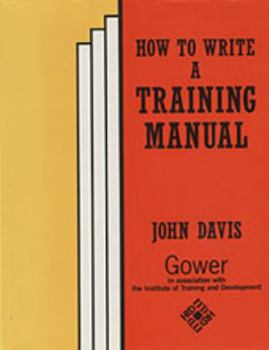 Hardcover How to Write a Training Manual Book