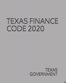 Paperback Texas Finance Code 2020 Book