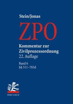 Hardcover Kommentar Zur Zivilprozessordnung: Band 6: 511-703d [German] Book