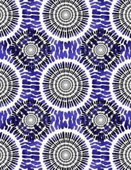 Paperback My Big Fat Journal Notebook Batik Style Pattern 8: Jumbo Sized Ruled Notebook Journal - 300 Plus Lined and Numbered Pages With Index For Journaling, W Book