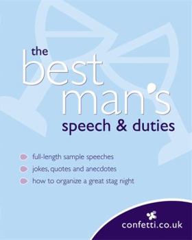 Paperback The Best Man's Speech & Duties. Book