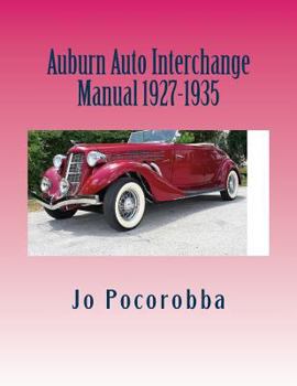 Paperback Auburn Auto Interchange Manual 1927-1935 Book
