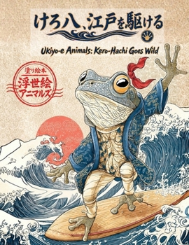 Paperback Kero-Hachi Goes Wild: 塗り絵本 浮世絵アニマルズ「けろ八 Book