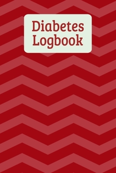 Paperback Diabetes Logbook: Blood Sugar Record Book - Red Book