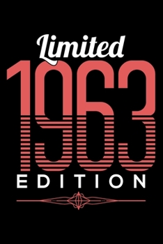 LIMITED 1963 EDITION: Dot Grid Journal, Diary, Notebook, 6x9 inches with 120 Pages.