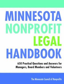 Paperback Minnesota Nonprofit Legal Handbook Book