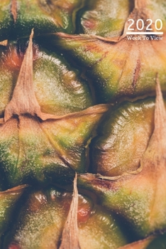 Paperback A5 2020 Diary Week To View Paperback Cover With Alternative Design -: - Pineapple Diary Cover (1), Year Planner For Business, Office, Home, University Book