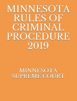 Paperback Minnesota Rules of Criminal Procedure 2019 Book