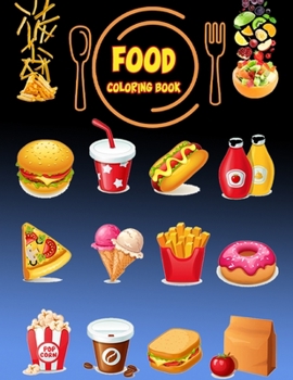 Paperback Food Coloring Book