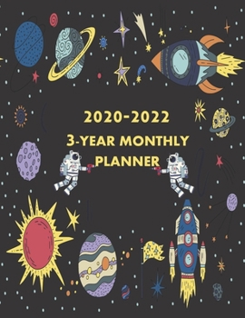 2020 - 2022 3- Year Monthly Planner: Aerospace Engineer Gifts: Jan 1, 2020 to Dec 31, 3 Year Monthly Planner + Bible Quotations and Pretty Space Cover (Heavenlyjoy Planner Series 2020)