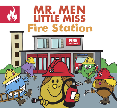 Paperback Mr Men & Little Miss Work Fire Station Book