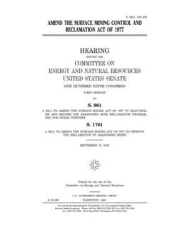 Amend the Surface Mining Control and Reclamation Act of 1977