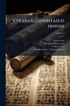 Paperback Vykaraasiddhntasudhnidhi; Volume 7 [Sanskrit] Book