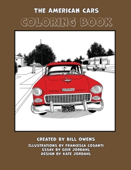 Paperback The American Cars - Coloring Book