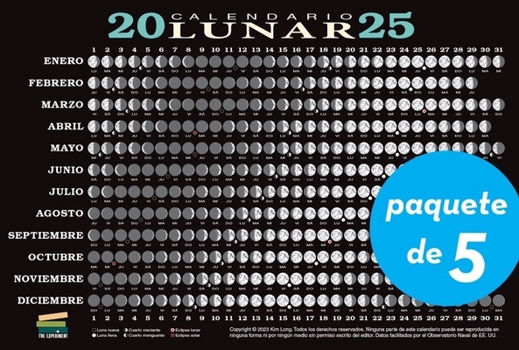 Cards Calendario Lunar 2025: Fases Lunares, Eclipses Y Más [Spanish] Book