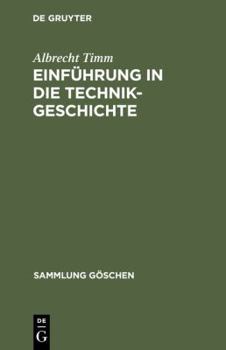 Hardcover Einf?hrung in die Technikgeschichte [German] Book